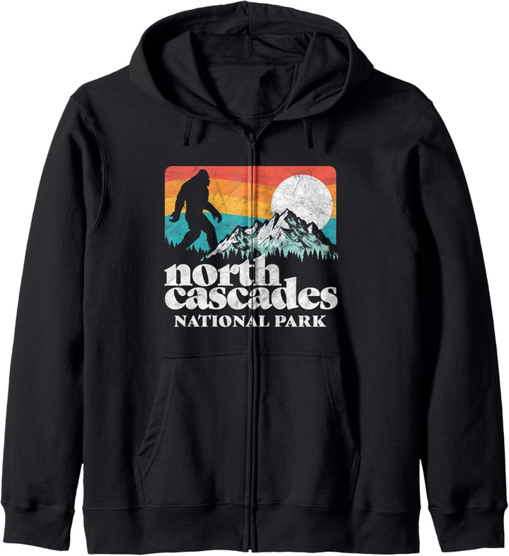 North Cascades National Park Bigfoot Mountains Kapuzenjacke