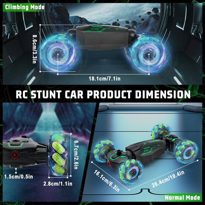 Yellcetoy Ferngesteuertes Auto mit Handsteuerung, Glove Controlled Car mit Musik Licht & Spray, 4WD