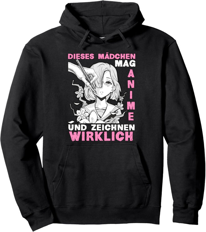 Mädchen Anime zeichnen Anime Girl Merch Otaku Geschenk Anime Pullover Hoodie