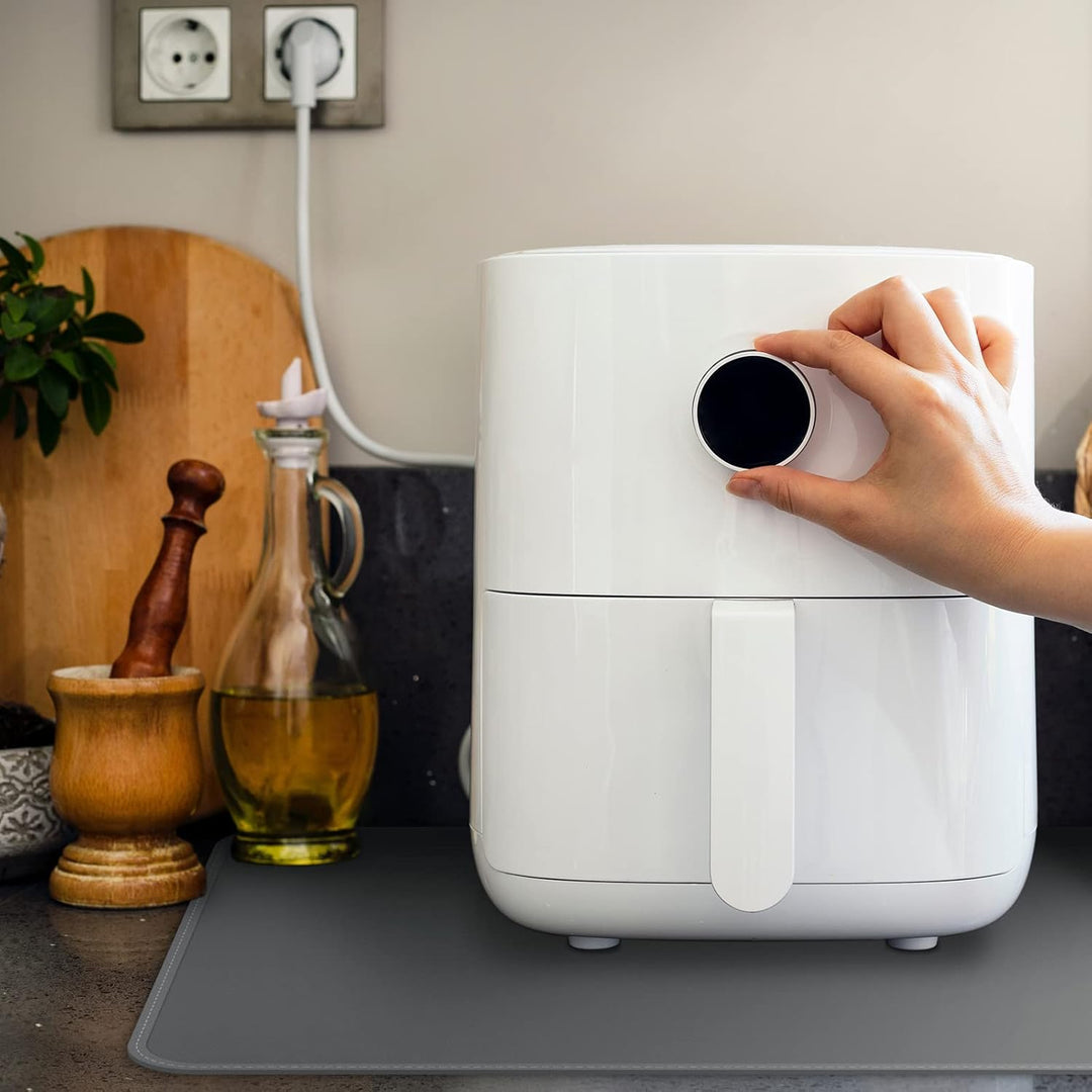 FLASLD Hitzebeständige Matte für Luftfritteuse, feuerfeste Silikonmatten für Küchenarbeitsplatten, A