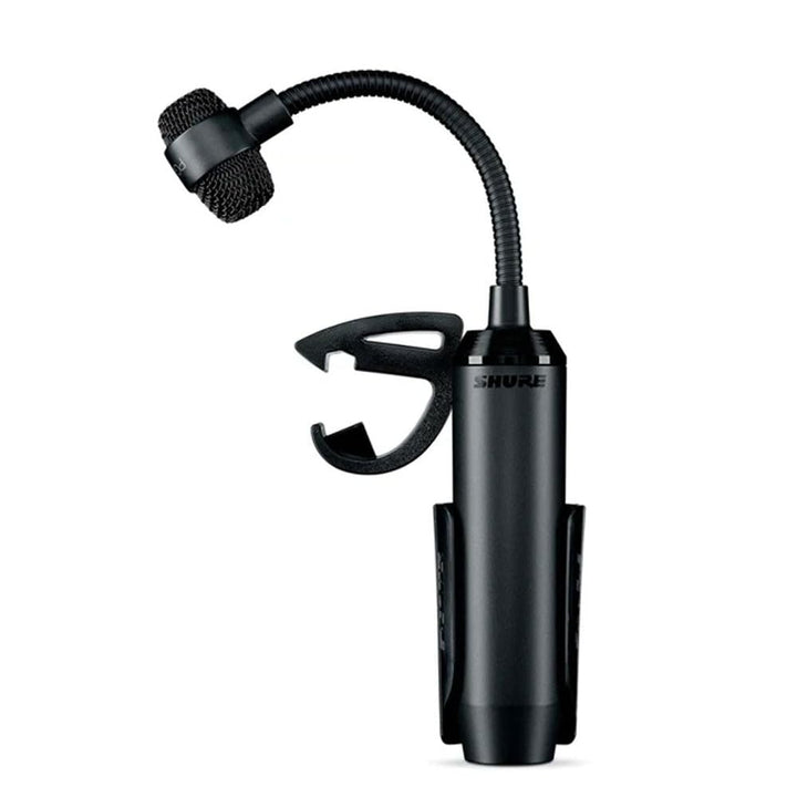 Shure Schlagzeug-Kondensatormikrofon Shure PGA98D mit Schwanenhals und Nierencharakteristik, inkl. K