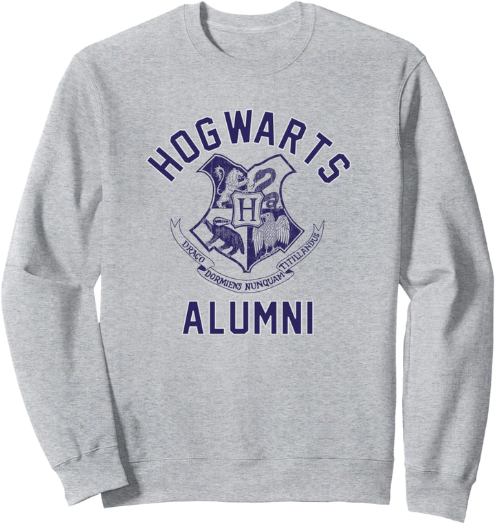 Harry Potter Hogwarts Alumni on Blue Sweatshirt