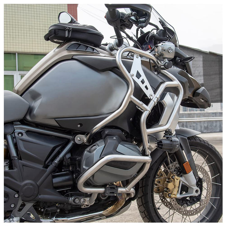 Motorrad Tankseitenschutz aus Edelstahl, Autobahn Sturzbügelverlängerung, Ganzkörper Motorschutz Zub
