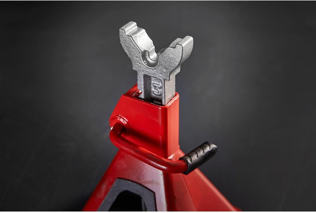 Formula 1 Unterstellbock, 3 Tonnen Traglast, höhenverstellbar von 280 mm bis 420 mm, mit Ratschen-Me