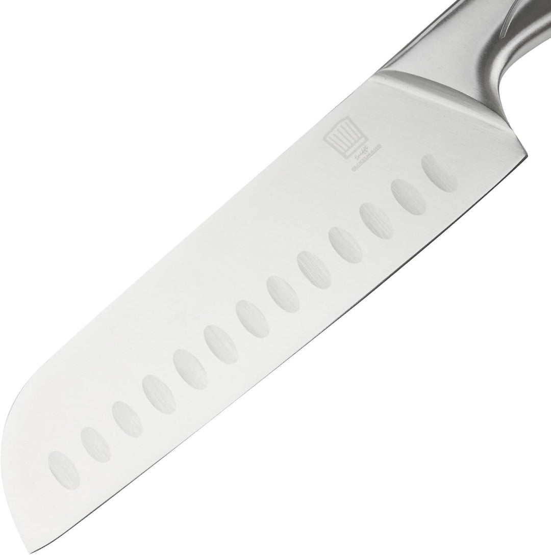 FACKELMANN Chefkoch Santokumesser – Ca. 160/300mm – Handgeschärft, Taper-Klingenschliff – Fugenlose