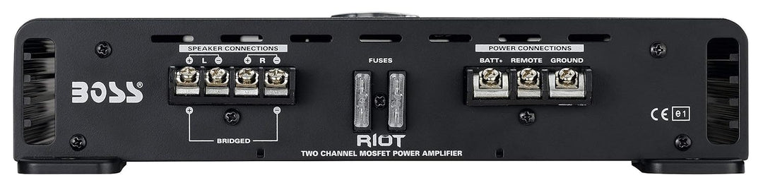 Boss Systems R3002 Subwoofer schwarz 600 W, 2 Kanäle, 600 W, 2 Kanäle