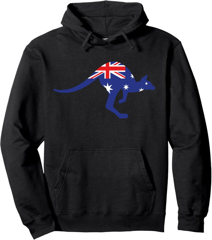 Känguru Australien Flagge Pullover Hoodie