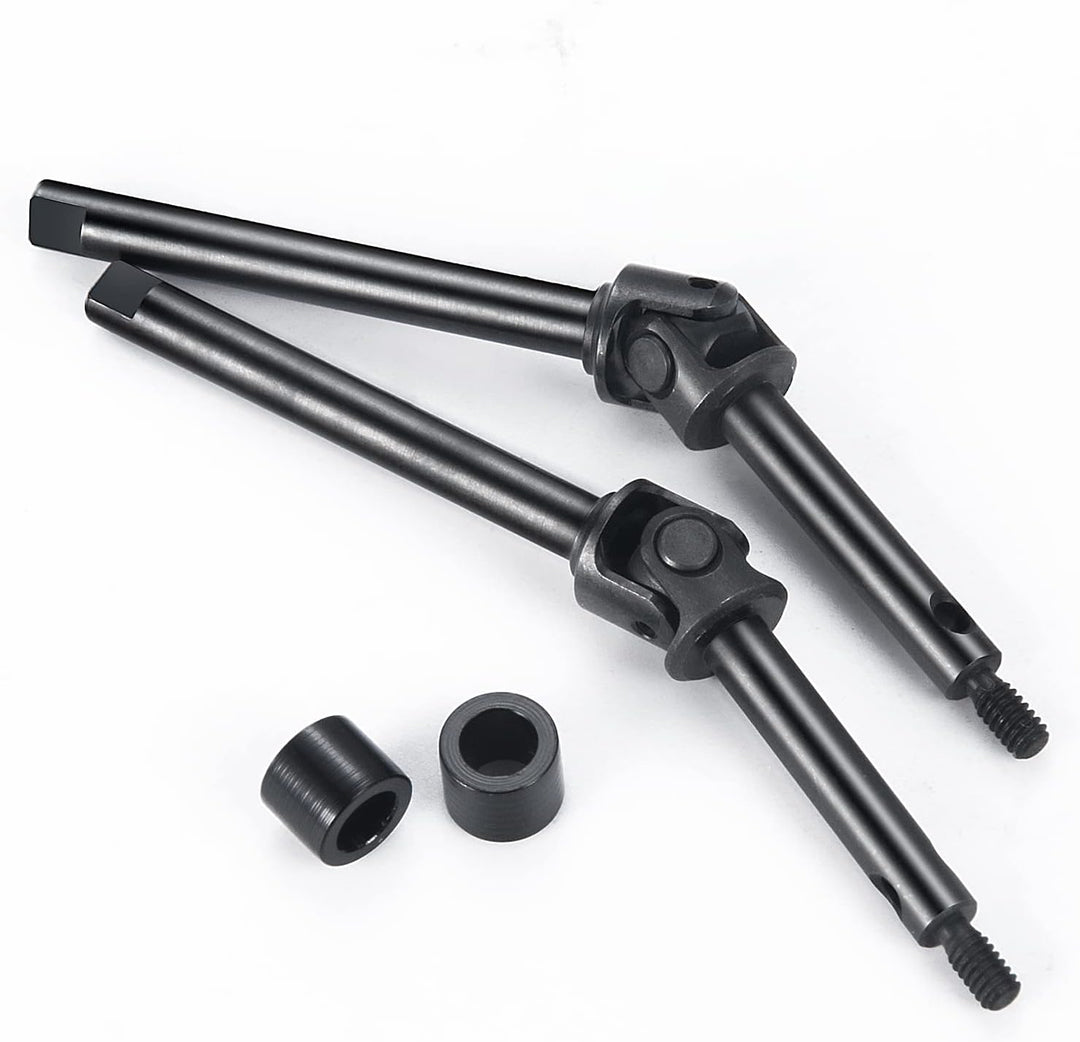 Runup Vordere Stahl Lenkung CVD Drive Shafts Set für 1/24 Axial SCX24 C10 JLU Bronco Gladiator Riege