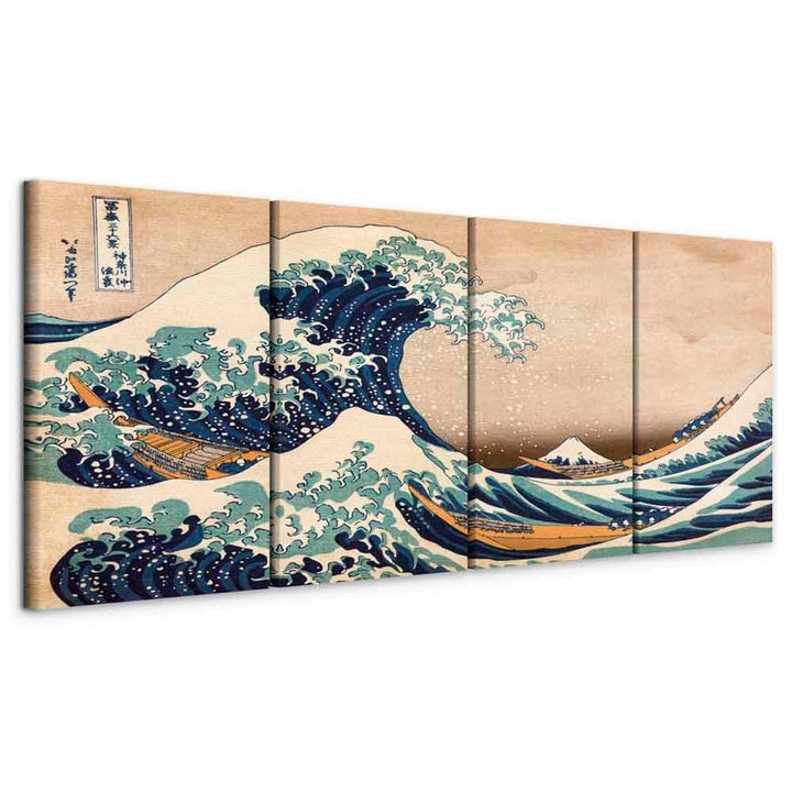 murando - Akustikbild die grosse Welle vor Kanagawa 160x60 cm Bilder Akustikschaum Hochleistungsscha