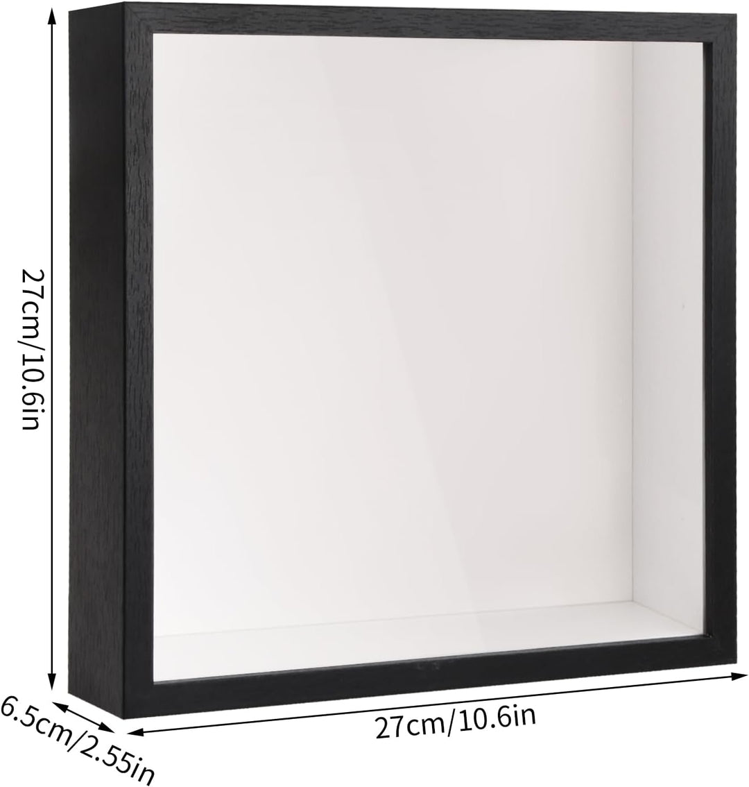 3D Bilderrahmen, Schattenbox Vitrine mit Transparente Acrylplatte Rahmen, Tiefer 3D Objektrahmen, Hö