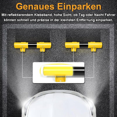 NAIZY Radstopper 2er Metall Parkstopper Parkplatzbegrenzung 60x13x9cm Parkplatzmarkierung mit Dehnsc