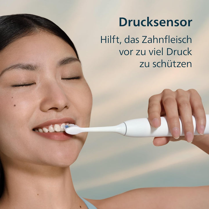 Philips Sonicare 5500 elektrische Zahnbürste, Schallzahnbürste mit 1 Intensitätsstufe, Andruckkontro
