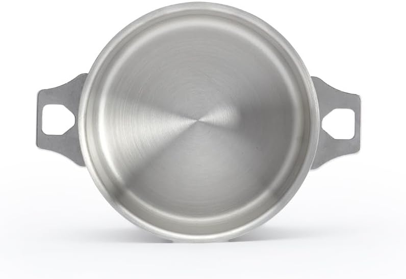 De Buyer 3491.16 Kasserolle - Bratentopf, Edelstahl, Silber, 23,4 x 0,8 x 8 cm