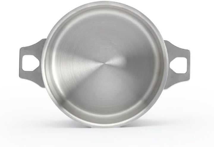 De Buyer 3491.16 Kasserolle - Bratentopf, Edelstahl, Silber, 23,4 x 0,8 x 8 cm