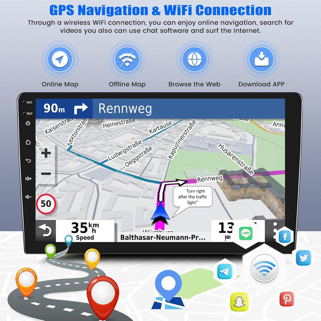 SIXTOP 2G+64G Android 13 Autoradio für FIAT Ducato 2010/Citroen Jumper/Peugeot Boxer Wireless CarPla