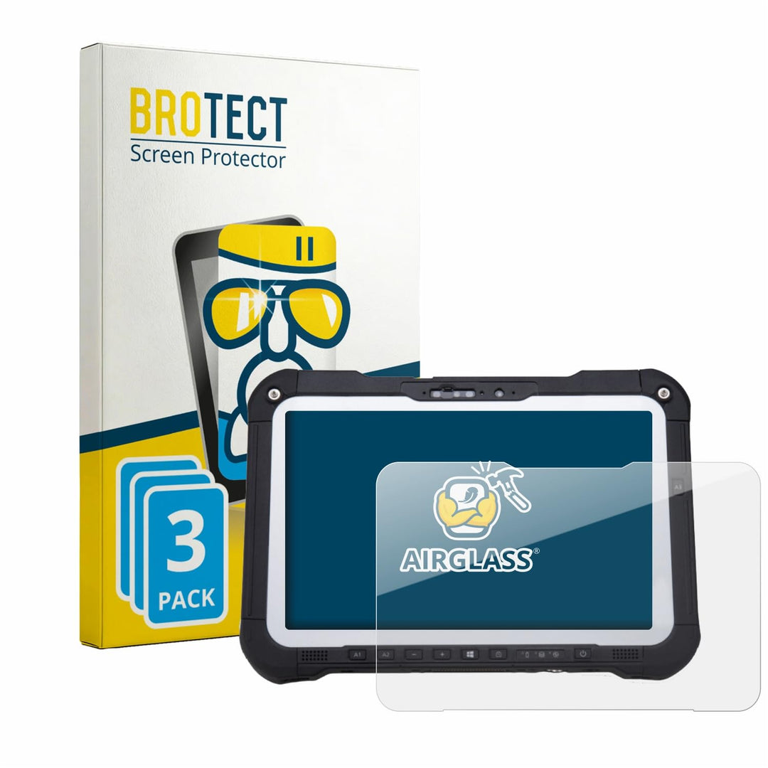 BROTECT Schutzglas für Panasonic Toughbook FZ-G2 / Toughbook G2 (3 Stück) Schutzfolie Panzer-Folie G