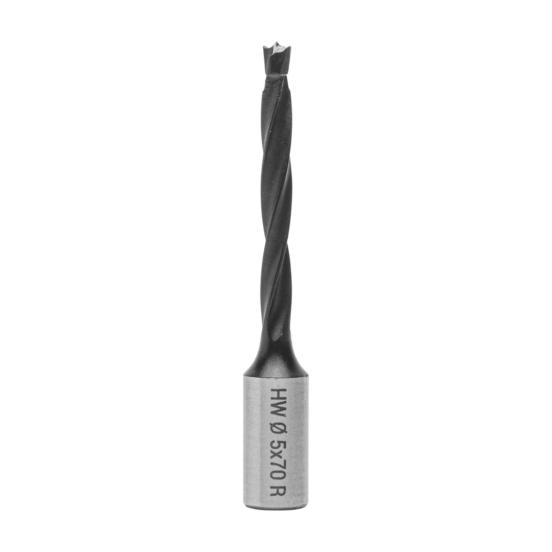 ENT 22281 Dübelbohrer HW, Schaft (S) 10 mm, Durchmesser (D) 5 mm, NL 43 mm, SL 20 mm, L 70 mm, Recht
