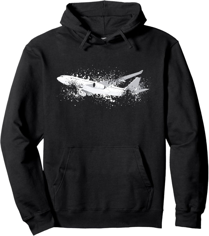 Geschenk für Fluglotse Pilot | Herren Vintage Flugzeug Pullover Hoodie