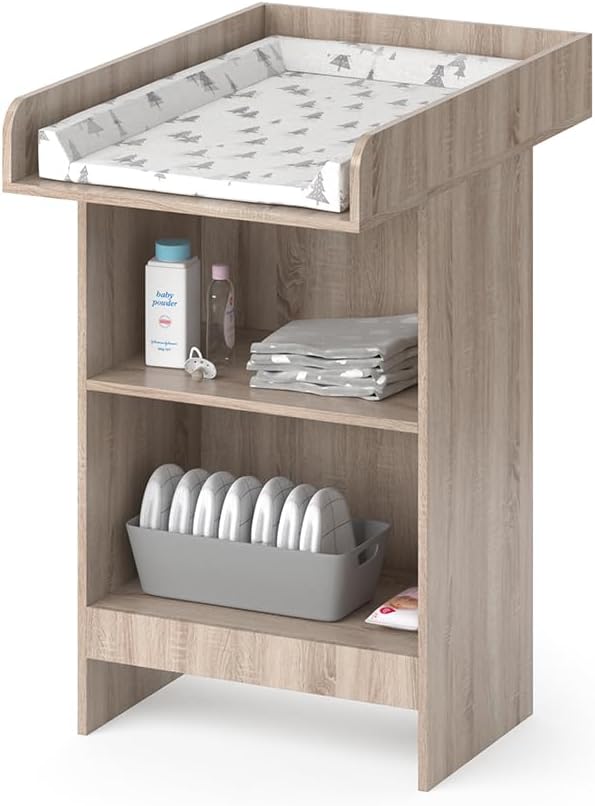 Vicco Wickelkommode Leo, Wickelaufsatz für die Kommode, Sonoma, 60 x 103 cm, Sonoma