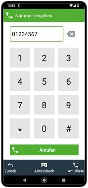 Senior - Smartphone Handy für Senioren – Einfache Bedienung, Grosse Tasten, Notruf, Kamera