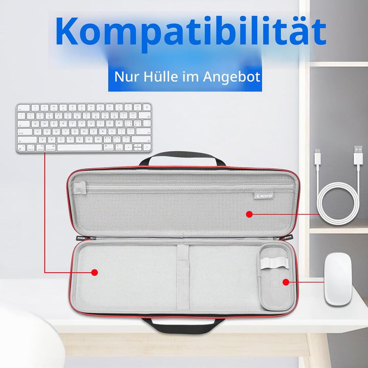RLSOCO Tasche für Apple Magic Keyboard mit Ziffernblock & für Apple Magic Keyboard und Magic Mouse (