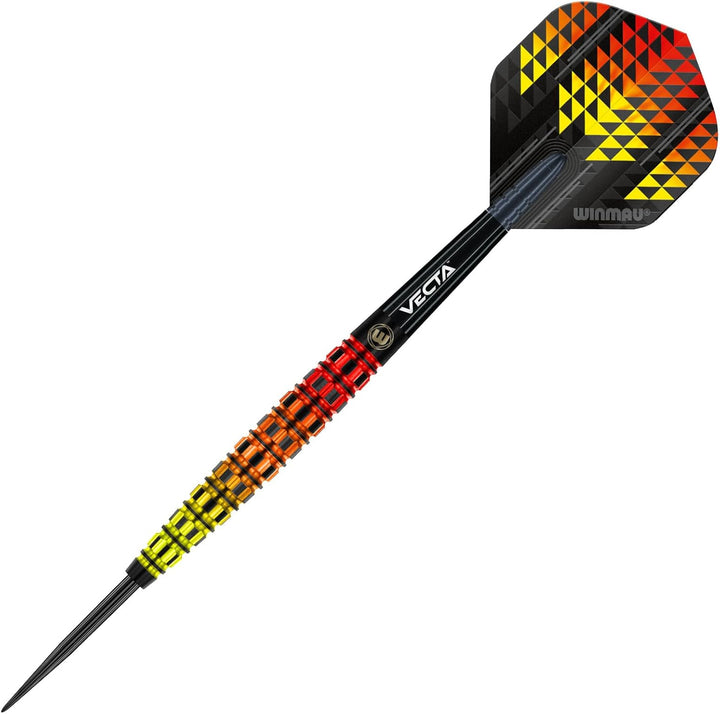WINMAU Firestorm Flame Professionelles Wolfram-Dart-Set mit Flights und Schäften (Shafts) 23 g Konis