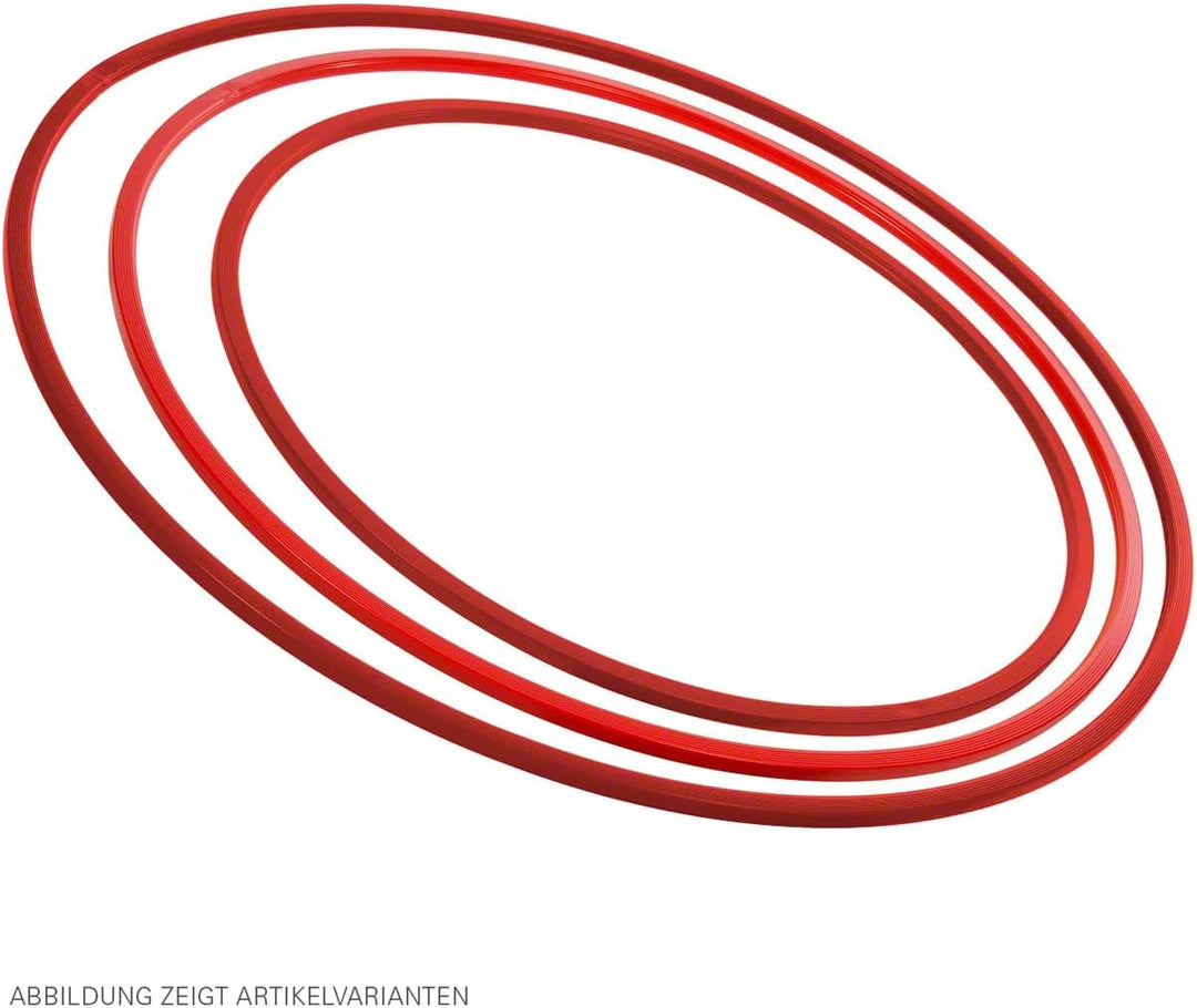 Gymnastikreifen aus Kunststoff, 4er-Set, ø 60 cm Rot, Rot