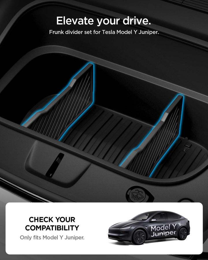 Spigen Auto Kofferraum Organizer für Tesla Model Y Juniper (Nur Premium & Performance 2025 2026), Fr