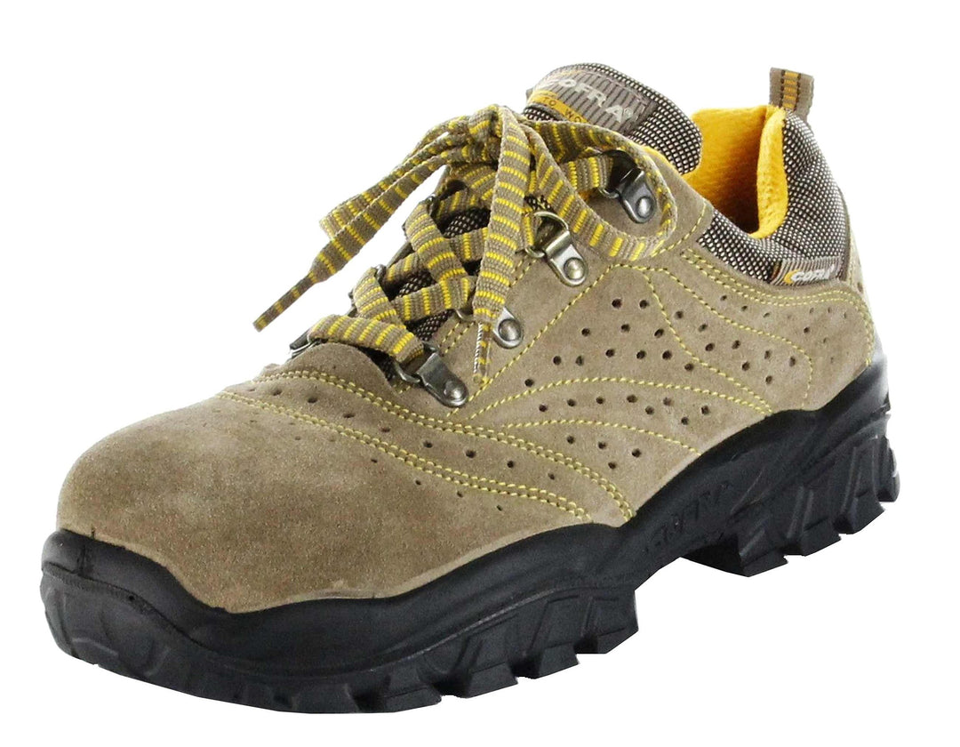 Cofra NT060-000.W38 NEW NILO S1 P SRC Sicherheitsschuhe, Beige/Gelb, Grösse 38 38 EU, 38 EU