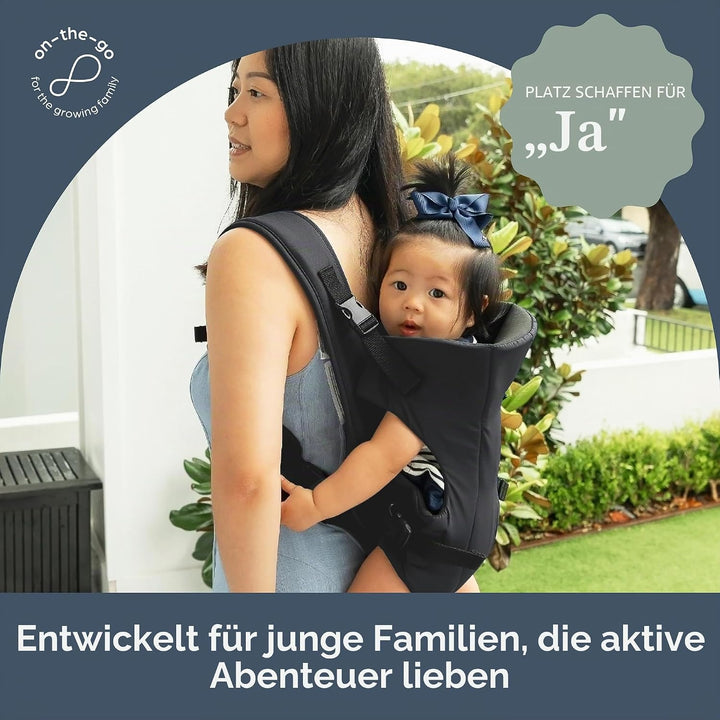 Dreambaby On-The-Move 3-in-1 Babytrage – vorne nach innen, vorne nach aussen &amp; hinten tragen – leich