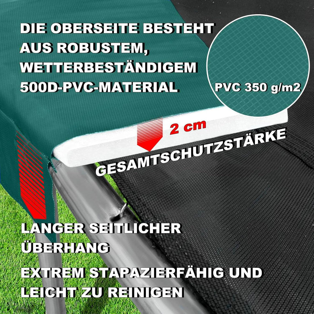 Baunsal® Trampolin Randabdeckung Ø 183 244 250 275 300 305 335 366 370 396 400 427 430 457 460 487 4