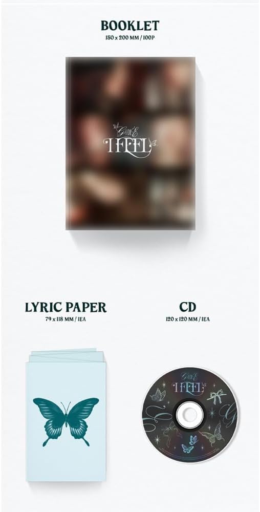 (G) I-DLE - I feel (6th Mini Album) CD+Pre-Order Benefit+Folded Poster (Butterfly ver. / CD Only, No