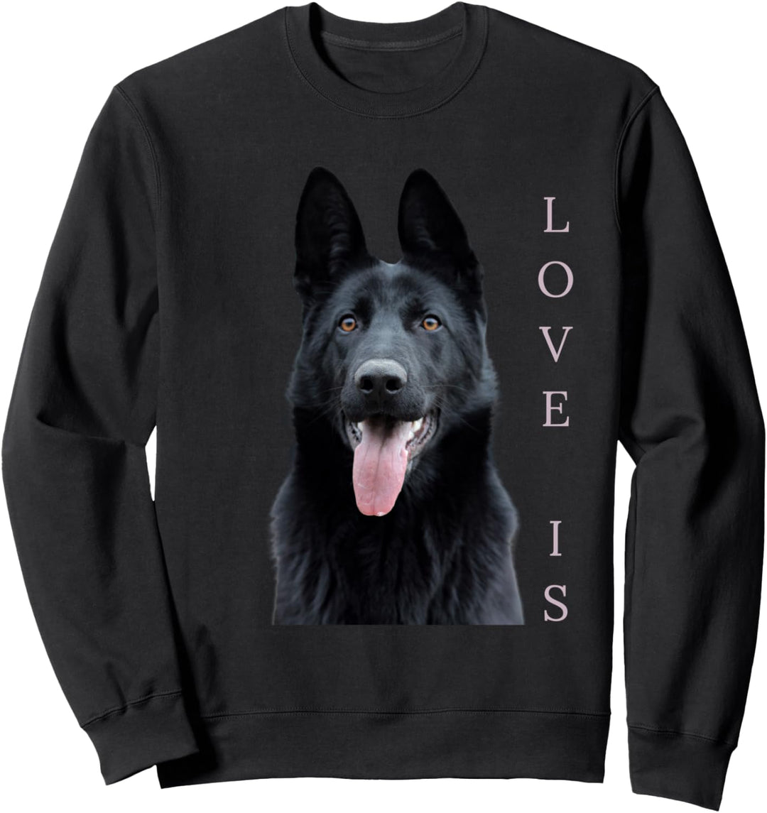 Black German Shepherd Shirt Shepard TShirt Dog Mom Dad Love Sweatshirt
