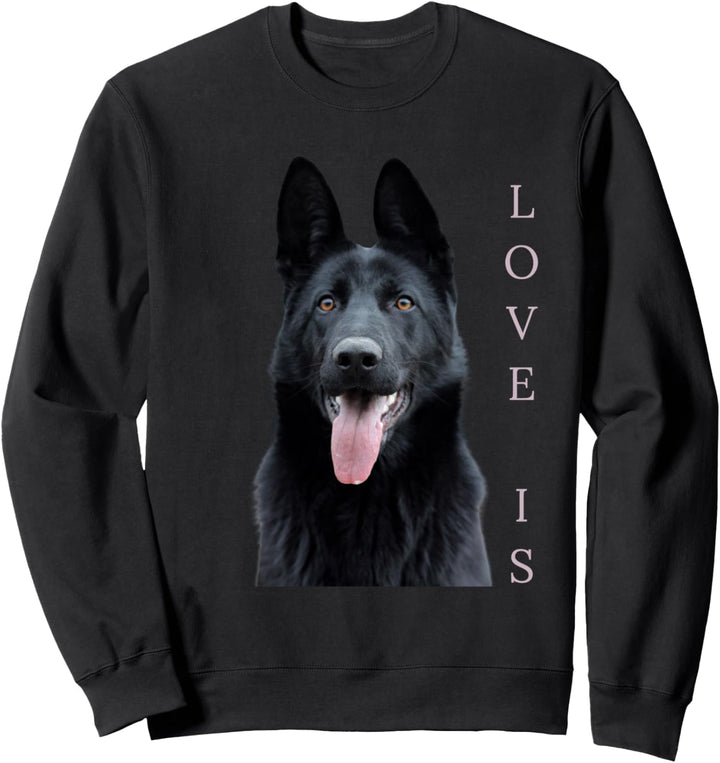 Black German Shepherd Shirt Shepard TShirt Dog Mom Dad Love Sweatshirt