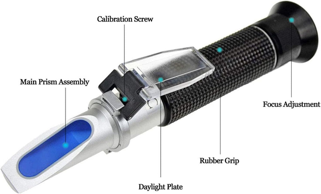 Agriculture Solutions Refraktometer für Meerwasser- und Meerwasser-Aquarien, 0-100 PPT mit automatis