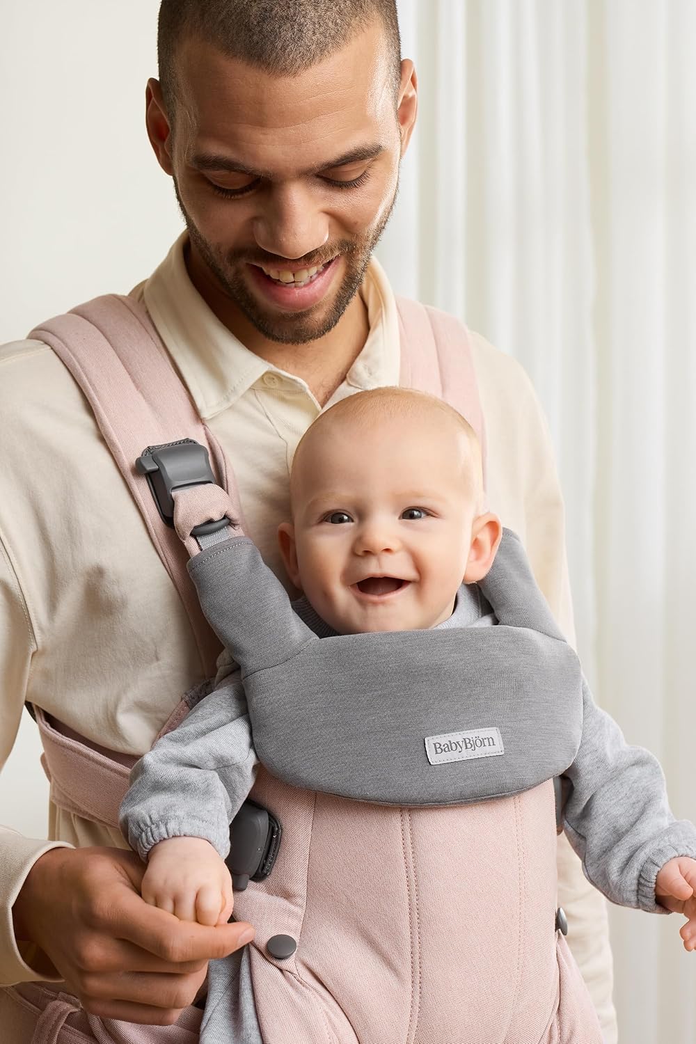 BabyBjörn Lätzchen für Babytrage Harmony, Jersey, Hellgrau Lätzchen für Babytrage Harmony Hellgrau,