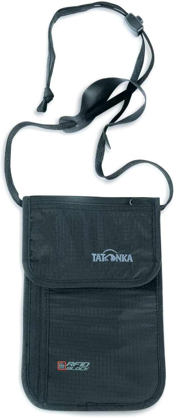 Tatonka Brustbeutel Skin Neck Pouch RFID B - Geldbörse zum Umhängen mit TÜV-geprüftem RFID Blocker -