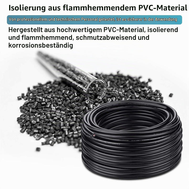 Kabel 2x1,5 iGreely 2 Adriges Kabel 16AWG Elektrokabel 2 Adrig 15m Sauerstofffreier Verzinnter Kupfe
