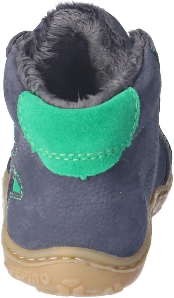 RICOSTA Mädchen und Jungen Lauflernschuhe Georg,Warmfutter,Leder,WMS:Mittel/Weit 18 EU Weit Blau 170
