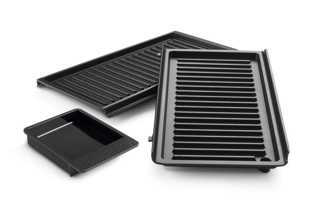 DeLonghi Grillplatten mit Antihaftbeschichtung für Grillgerät 5523110001, DLSK153