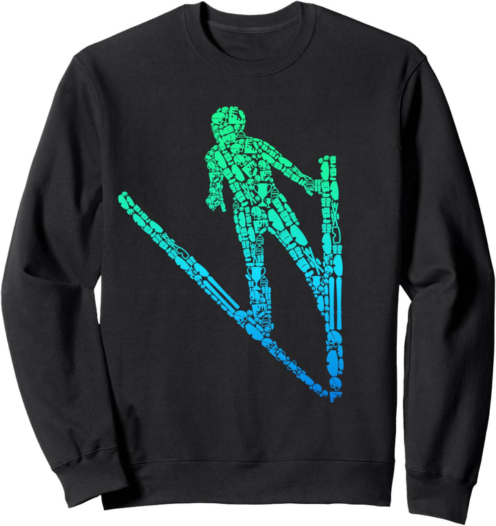 Skispringen Skispringer Skifliegen Sweatshirt