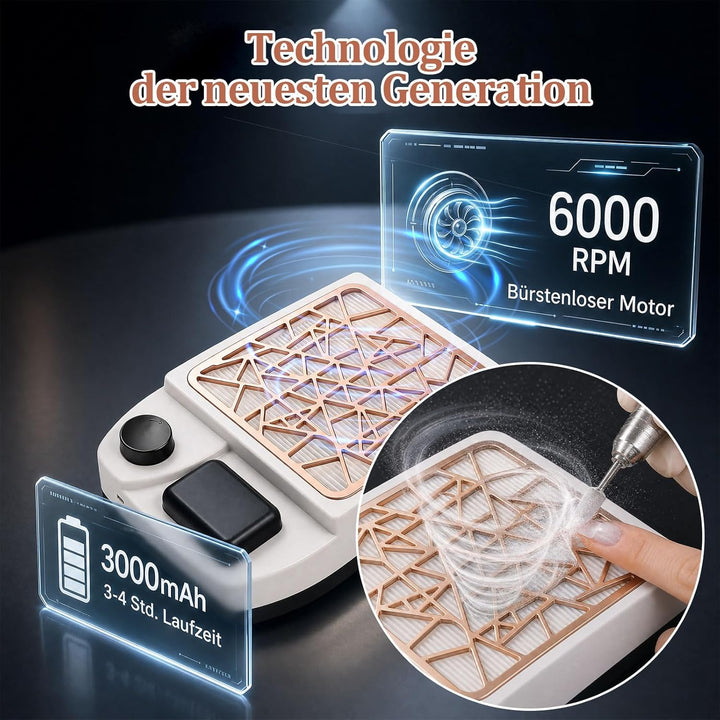 Staubabsaugung Für Nägel - Nagelstaubsauger mit Filter, Nagelstaub-Sammelmaschine, professioneller N