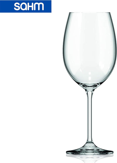 Sahm Weissweingläser 6er Set - 450 ml Weingläser Weisswein - Spülmaschinengeeignete Weissweingläser