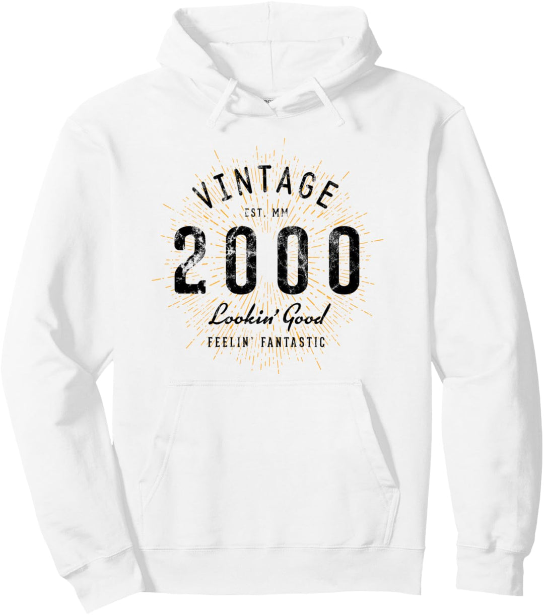 Vintage Geburtstag geboren 2000 Pullover Hoodie