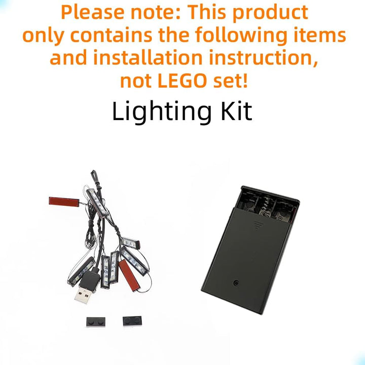 GEAMENT LED Licht-Set Kompatibel mit Lego BMW M1000RR - Beleuchtungsset für Technic 42130 Baumodell