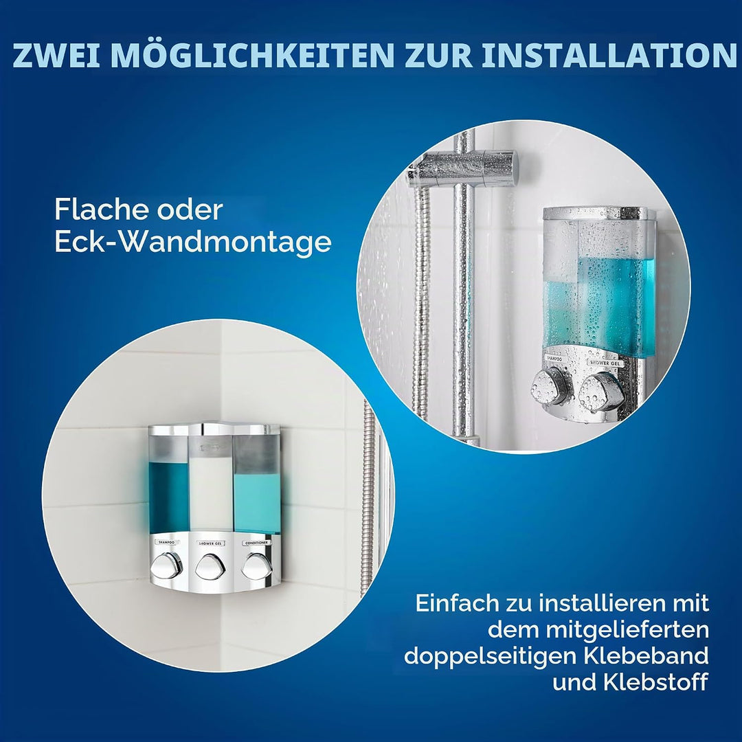 Croydex Euro Seifenspender Trio Chrome 1 Seifenspender, 1 Seifenspender