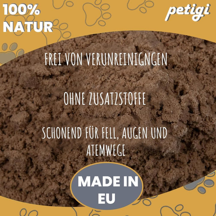 Petigi 25 kg Kaninchen Buddelsand für Buddelkisten von Kaninchen, Hasen, Chinchilla, für Sensible Pf