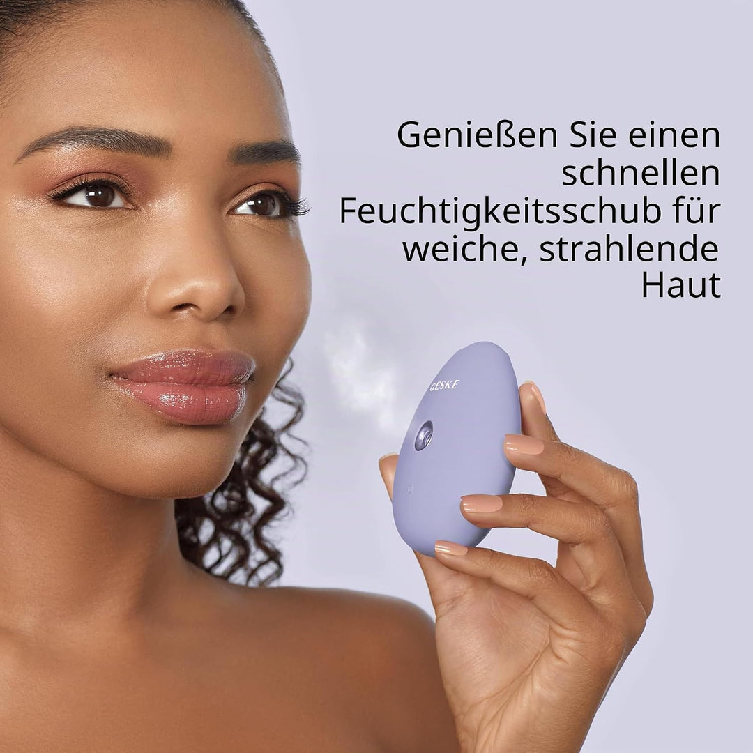 GESKE | SmartAppGuided™ Facial Hydration Refresher | 4 in 1 | Wasserzerstäuber | Gesichtsdampfer | W
