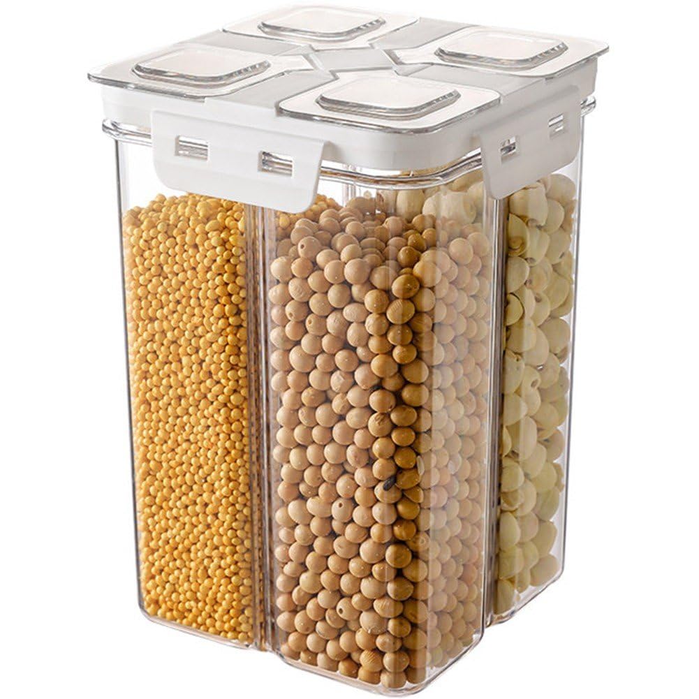 4 Gitter, Versiegeltes Glas, Müsli-aufbewahrungsbox, Frischhaltebox, Lebensmittelaufbewahrungsbehält