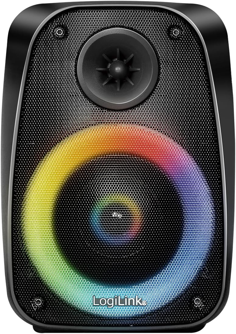 LogiLink SP0065 - BT 5.0 TWS-Lautsprecher (True Wireless Stereo) zum einfachen Koppeln eines weitere